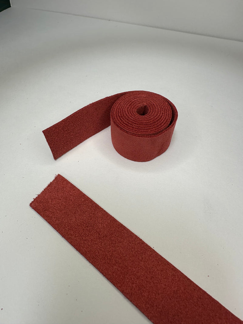 Suede leather grips for vintage hickory golf club restoration