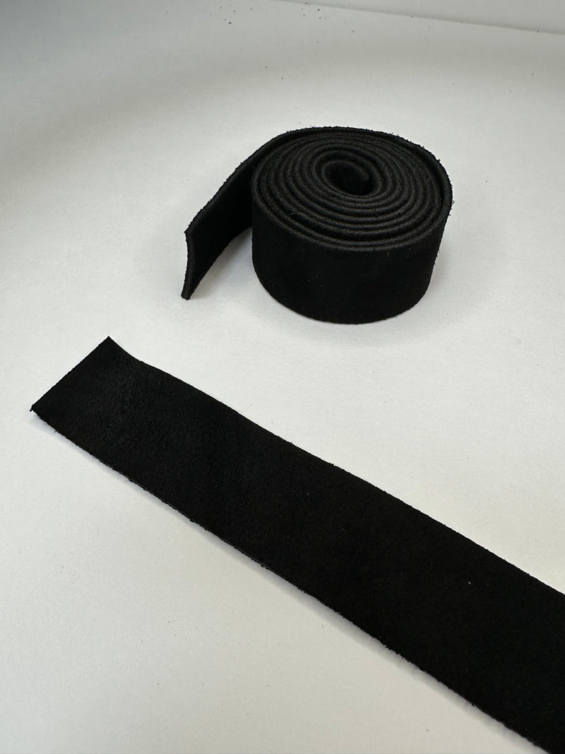 Suede leather grips for vintage hickory golf club restoration