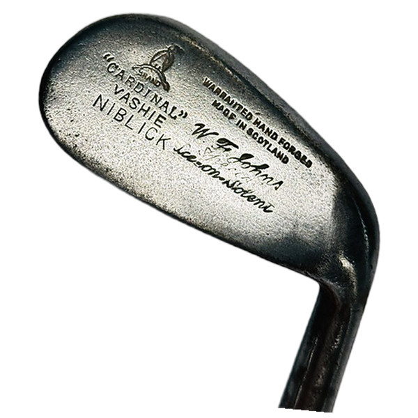 Hendry and Bishop Cardinal hickory golf head stamp, made in Scotland cleek mark