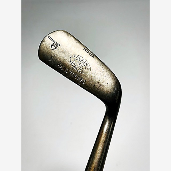 Folsom's Special Offset Putter – vintage hickory golf putter, Folsom's Special stamp and cleek mark