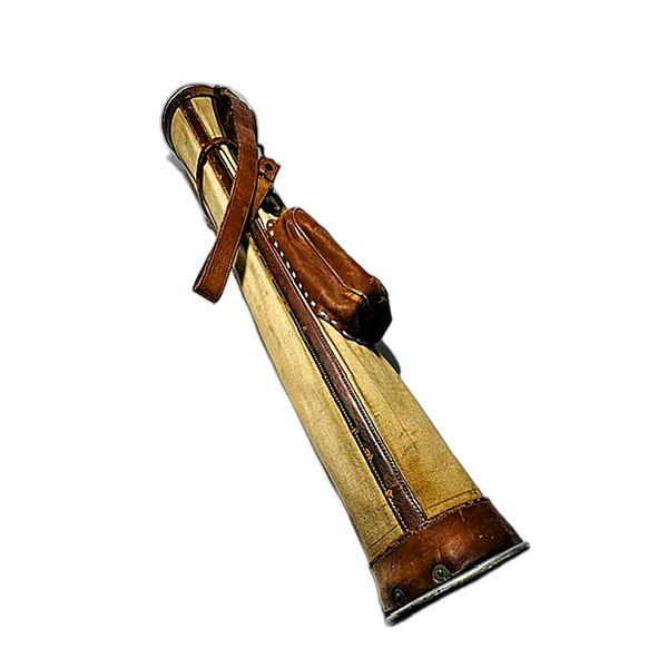Hot-Z 1930s canvas golf bag hickory golf, full view