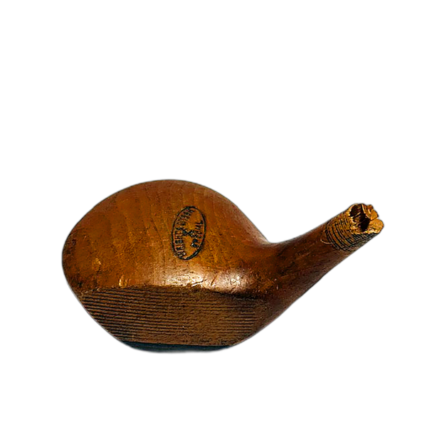 Wright & Ditson Special original hickory golf driver head, face view - Featured Image