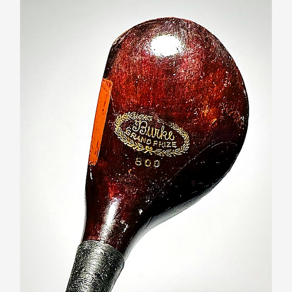 Burke Grand Prize 800 gold maker stamp, hickory golf
