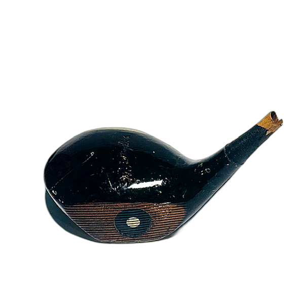 A.G. Spalding & Bros Fancy-Face 3-Wood hickory golf wood head, face view - Featured Image