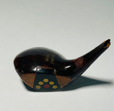Wilson Matched Model fancy face driver head, vintage hickory golf club builder head