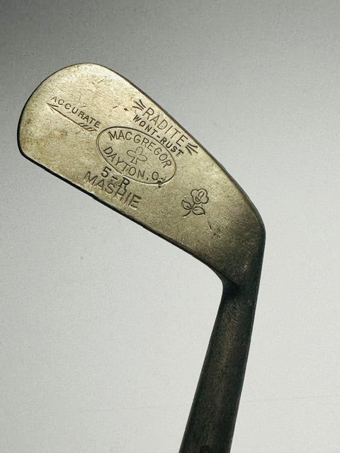 MacGregor Radite mashie hickory golf maker stamp, Won't Rust Dayton Ohio - Featured Image