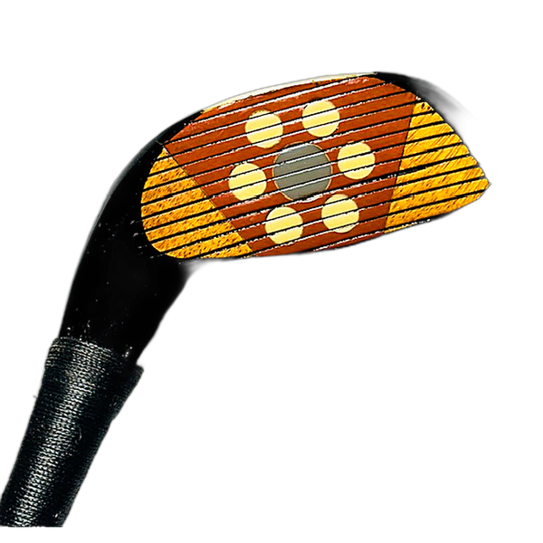 Lo Skore fancy-face driver dotted ivory face, hickory golf