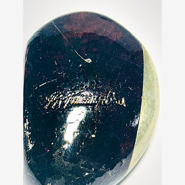 A.G. Spalding fancy-face 3-wood hickory golf head, maker stamp detail - Alternate View