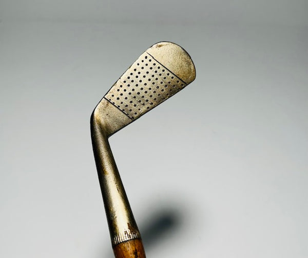 Spalding Gold Medal mid-iron, vintage hickory golf iron - Alternate View