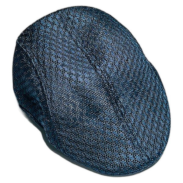 Navy Mesh Newsboy Cap — Summer Pro Shop Hat — hickory golf, view 1