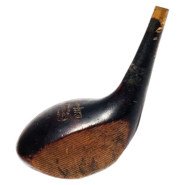 Chicago Sports Equipment Pathfinder Brassie Head, vintage hickory golf club builder head, profile and face