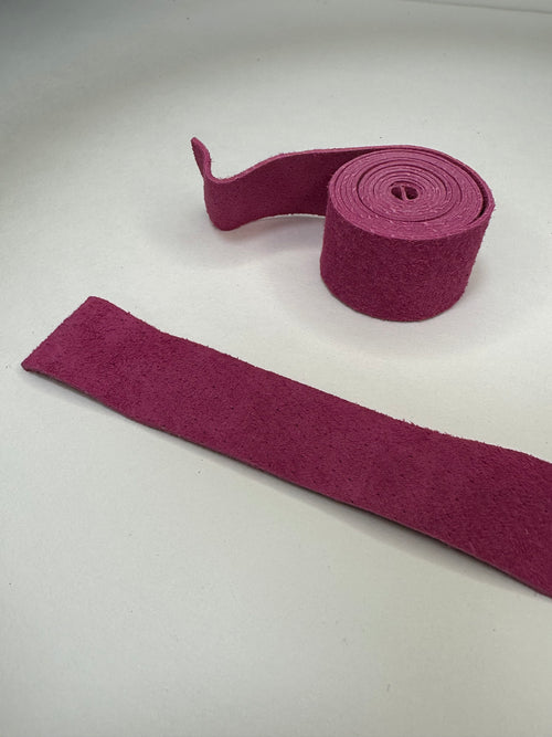 Suede leather grips for vintage hickory golf club restoration