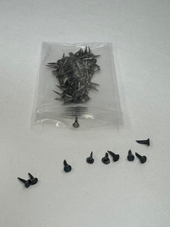 Brass grip tacks for hickory golf club grip installation