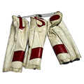 Red & Cream Vinyl Headcovers | Set of Three, Vintage Golf