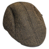 Herringbone Flat Cap — Pro Shop Hat - Brown
