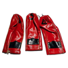 Red Vinyl Headcovers 1-3-4 | Vintage Golf — hickory golf, view 1