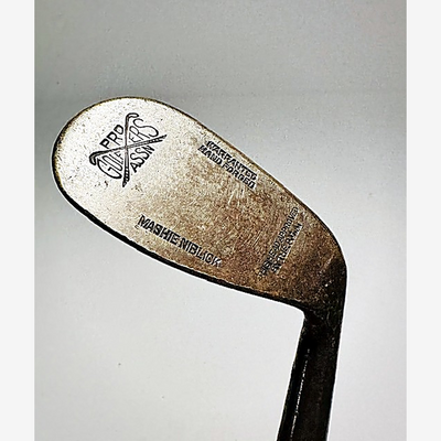 Pro Golfers' Association Mashie Niblick Head hickory golf iron head, maker stamp detail