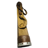 Canvas & Leather Trim Golf Bag — Studded Alloy Base