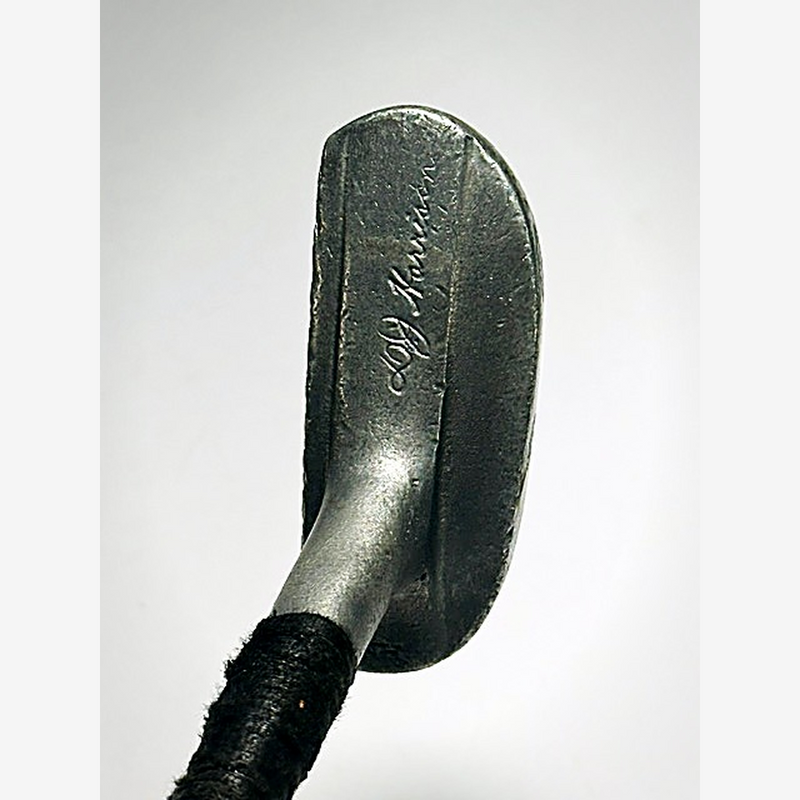 D.J. Harrison Model NH Mallet Putter — hickory golf, view 2