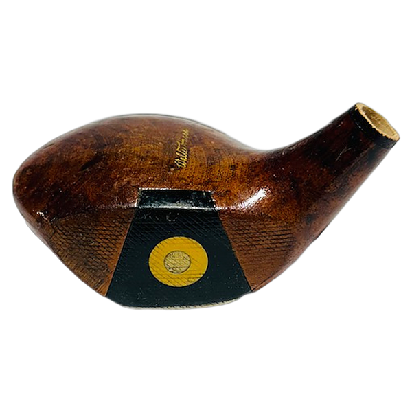 Walter Hagen Signature Fancy Face Brassie Head, vintage hickory golf club builder head, face and fancy-face insert