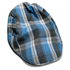 Plaid Flat Cap — Pro Shop Hat - Blue & Grey