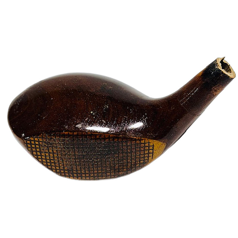 Gene Sarazen Strokemaster Brassie Head, vintage hickory golf club builder head, face and fancy-face insert