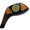 George Wright G 925 W Fancy Face No. 2 Wood – vintage hickory golf wood, bullseye fancy face insert