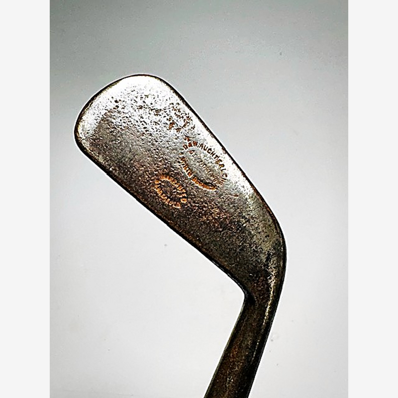 D. & W. Auchterlonie St Andrews Smooth-Face Iron – vintage hickory golf iron, D. & W. Auchterlonie stamps