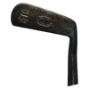 Geo. Kirby Ashford Manor Accurate Putter – vintage hickory golf putter, back of head with Kirby stamp