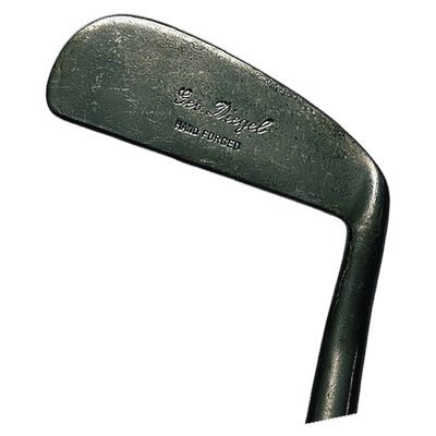 Leo Diegel Hand Forged Offset Putter – vintage hickory golf putter, Leo Diegel signature stamp