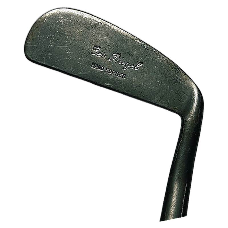 Leo Diegel Hand Forged Offset Putter – vintage hickory golf putter, Leo Diegel signature stamp