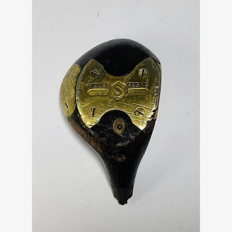 Wilson Autograph Model WA Fancy Face Head, vintage hickory golf club builder head, sole and soleplate