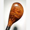 R. Johnstone maker stamp on hickory golf wood crown