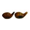 Hillerich Bradsby Braeburn driver and spoon wood head set hickory golf, both heads