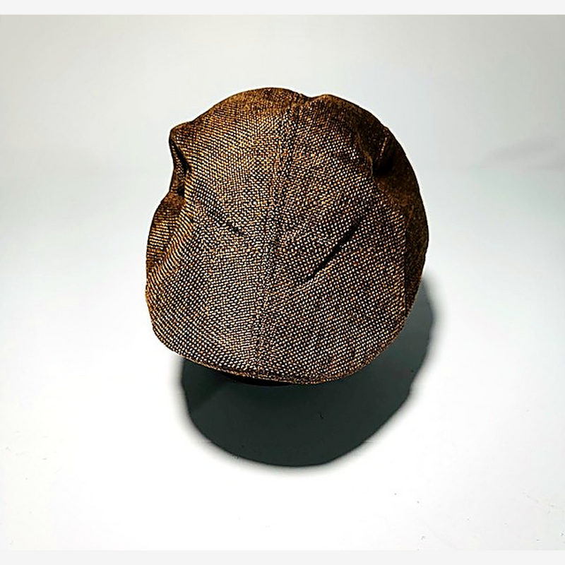 Classic Flat Cap — Brown Weave Pro Shop Hat