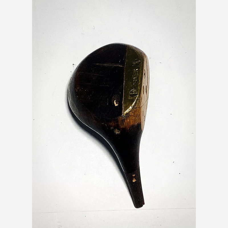Wilson Pinehurst Driver Head, vintage hickory golf club builder head, detail