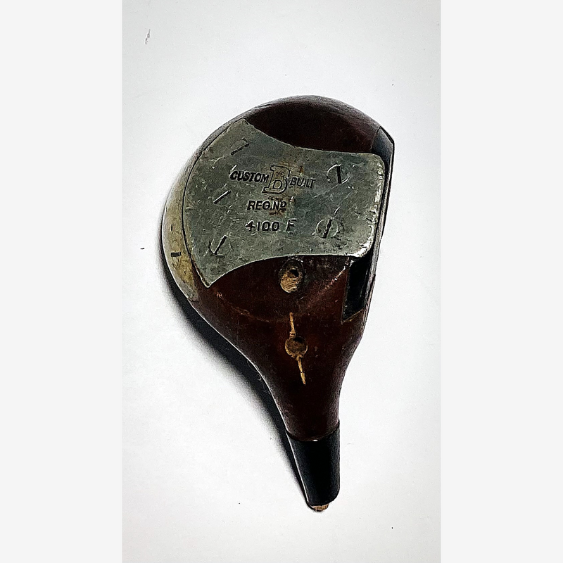 Wilson Johnny Farrell Deluxe Model Fancy Face Head, vintage hickory golf club builder head, sole and soleplate