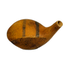 Blank persimmon hickory golf wood head, face view, no maker stamp