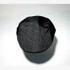 Onyx Black Linen Flat Cap Pro Shop Hat