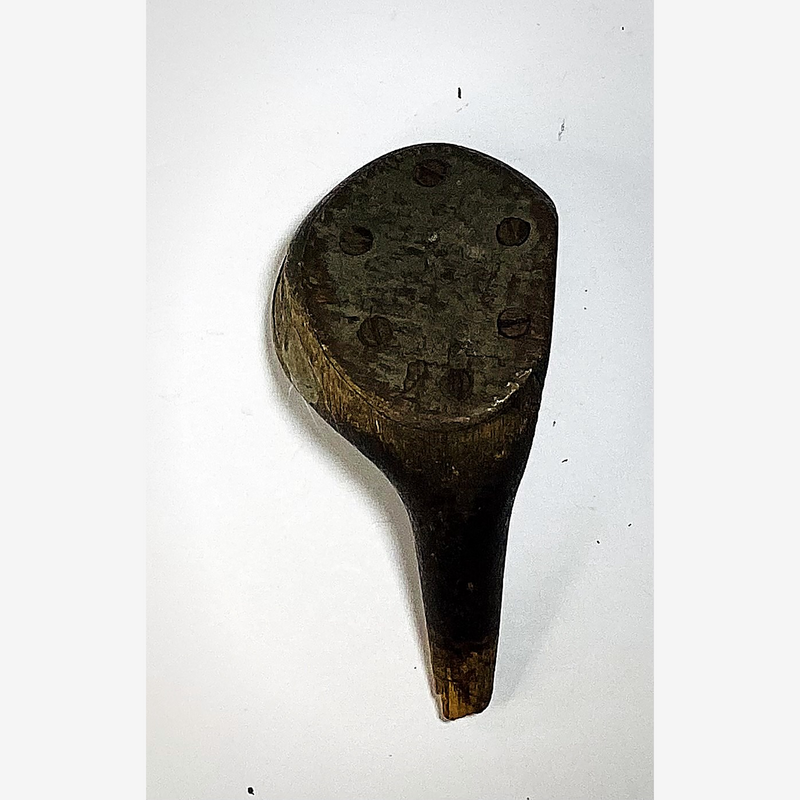 Spalding Gold Medal Wood Head, vintage hickory golf club builder head, sole and soleplate