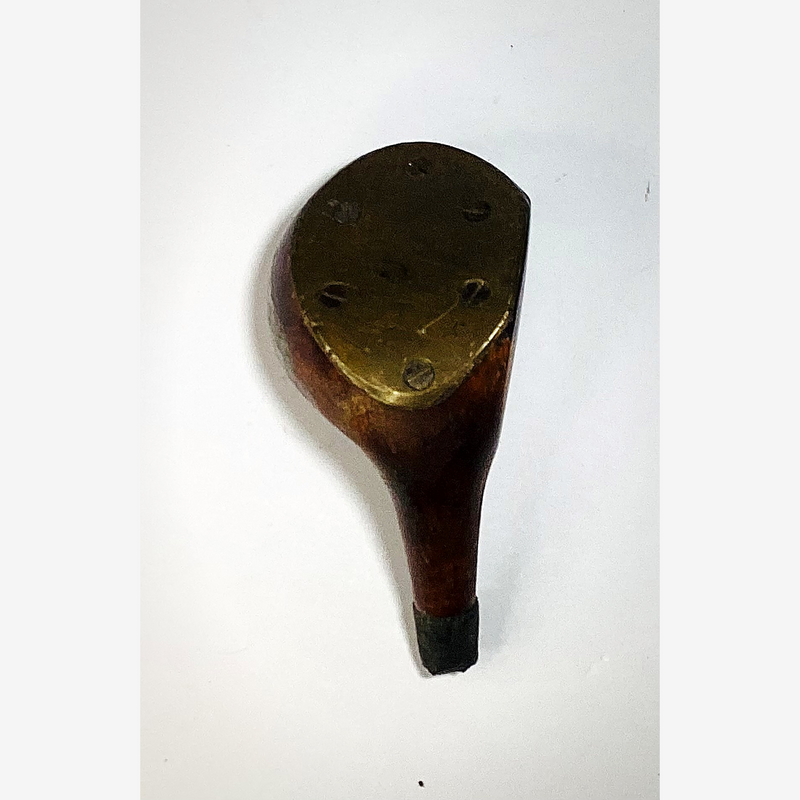 Wright & Ditson St. Andrews Wood Head, vintage hickory golf club builder head, sole and soleplate