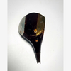 A.G. Spalding & Bros Fancy Face Wood Head, vintage hickory golf club builder head, detail
