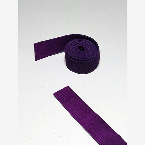 Purple suede leather golf grip for vintage hickory golf club restoration
