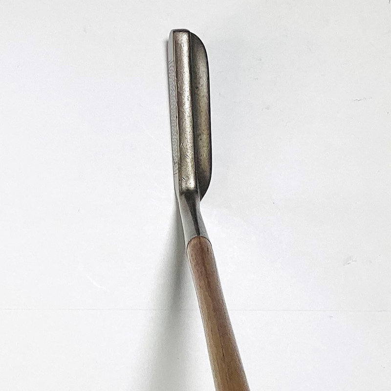 Spalding Bros. HB Blade Putter, vintage hickory golf club, detail view 1
