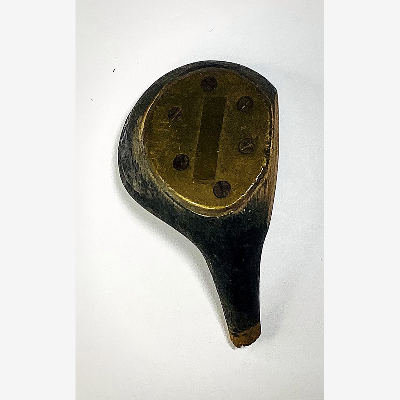 Willamette Ladies Wood Head, vintage hickory golf club builder head, sole and soleplate