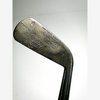 George Nicoll driving iron hickory golf, face at address