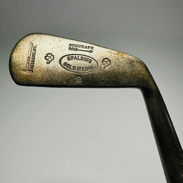 Spalding Gold Medal mid-iron, vintage hickory golf iron - Featured Image