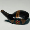 Spalding & Bros Duncan fancy face driver head, left-handed, vintage hickory golf club builder head