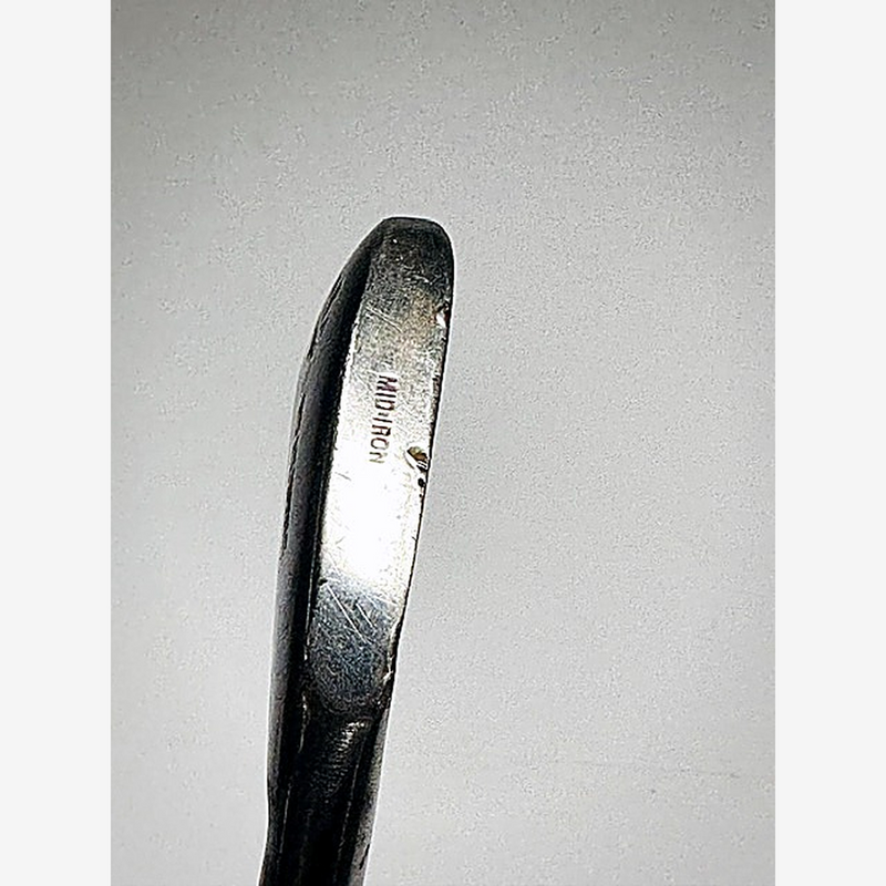 Topline of the Spalding hickory golf mid-iron stamped Mid Iron