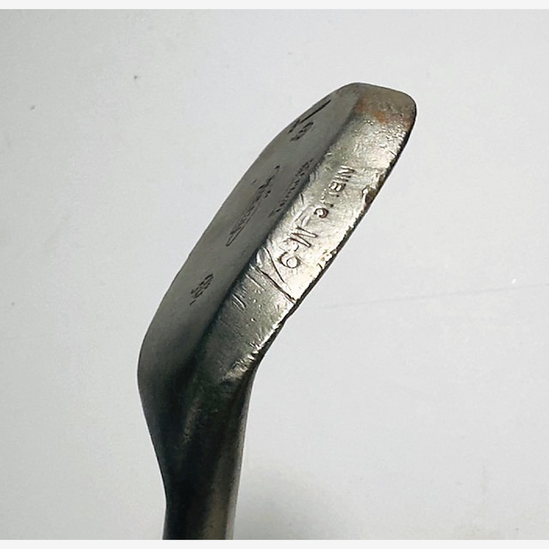 Spalding niblick hickory golf, hosel and Willie Still shaft stamp